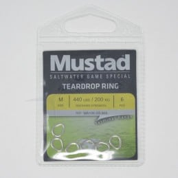 Mustad Teardrop Stainless Steel Ring (MA106-SS)