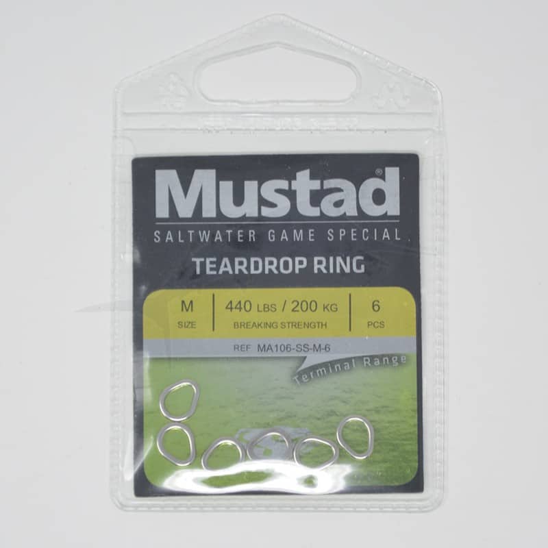 Mustad Teardrop Stainless Steel Ring (MA106-SS) Mustad Teardrop Stainless Steel Ring (MA106-SS)