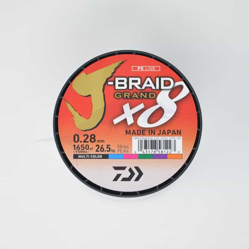 Daiwa J-Braid Grand X8 (1500m) - 58 lb