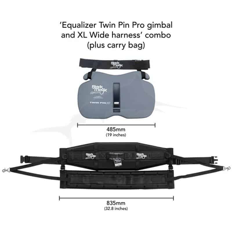 Ensemble Black Magic Equalizer Twin Pin Pro (harnais & baudrier)