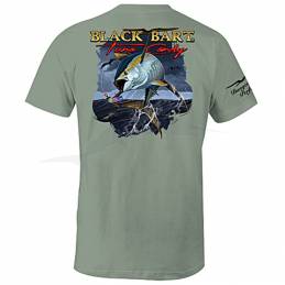 T-Shirt Black Bart Tuna Candy - Vert Olive - arriere