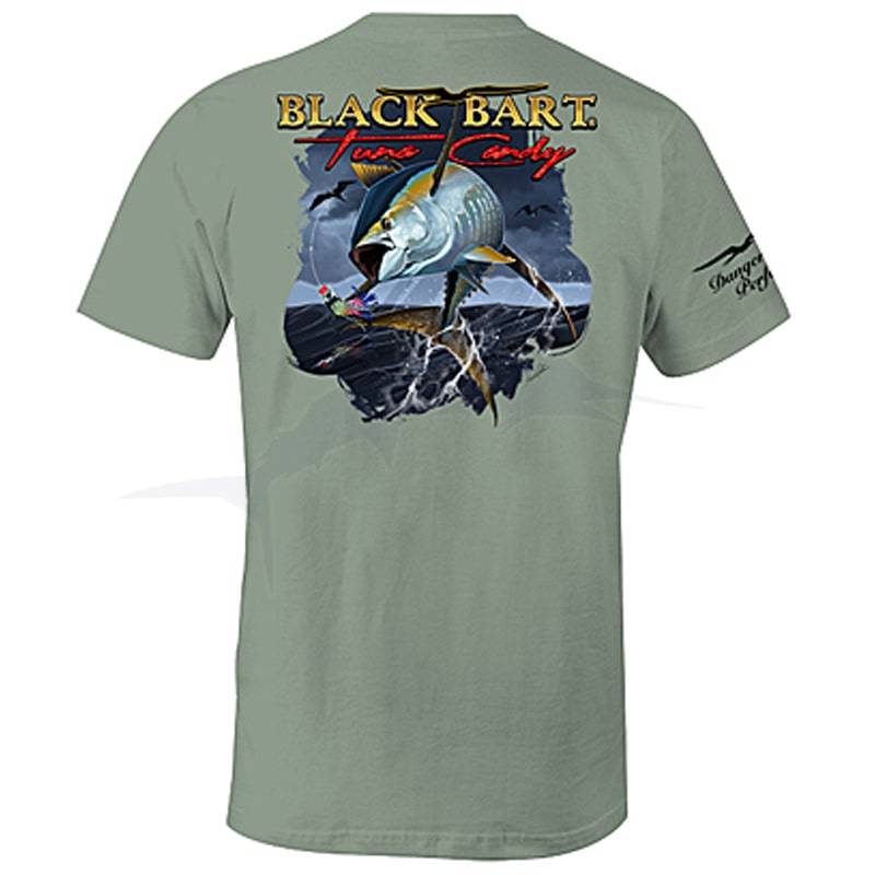 T-Shirt Black Bart Tuna Candy - Vert Olive - arriere T-Shirt Black Bart Tuna Candy - Vert Olive - arriere