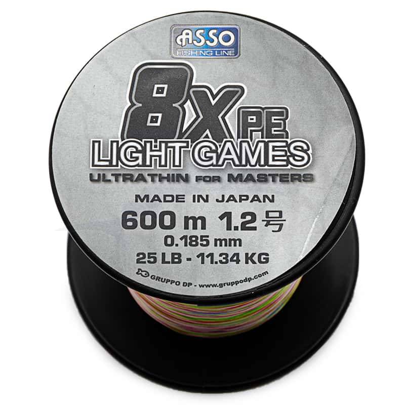 Asso Light Games 8x Multicolor Braid - 25LB