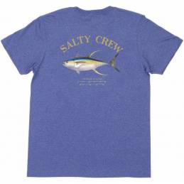 T-Shirt  AHI MOUNT Blue Heather Salty Crew