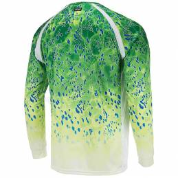 L-Shirt Pelagic VaporTek Dorado - Vert - Arriere
