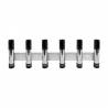 Porte-cannes inox Seanox 6 Cannes EMBOUTS NOIRS