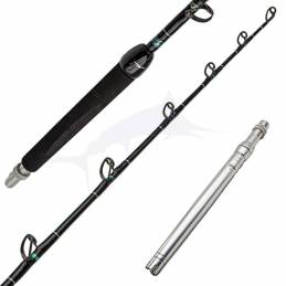 Canne Black Bart Blue Water Pro 20 lb Standup - Argent