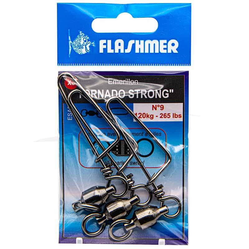 Flashmer Swivels Tornado Strong with Clip - 120kg Flashmer Swivels Tornado Strong with Clip - 120kg