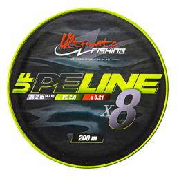 Tresse UF PE Line X8 200 Chartreuse - 31,2 lb