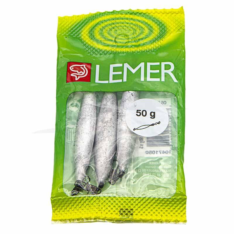 Lead Olive long Lemer staple swivels - 50g Lead Olive long Lemer staple swivels - 50g