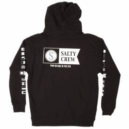 Salty Crew Alpha Hooded Fleece Black