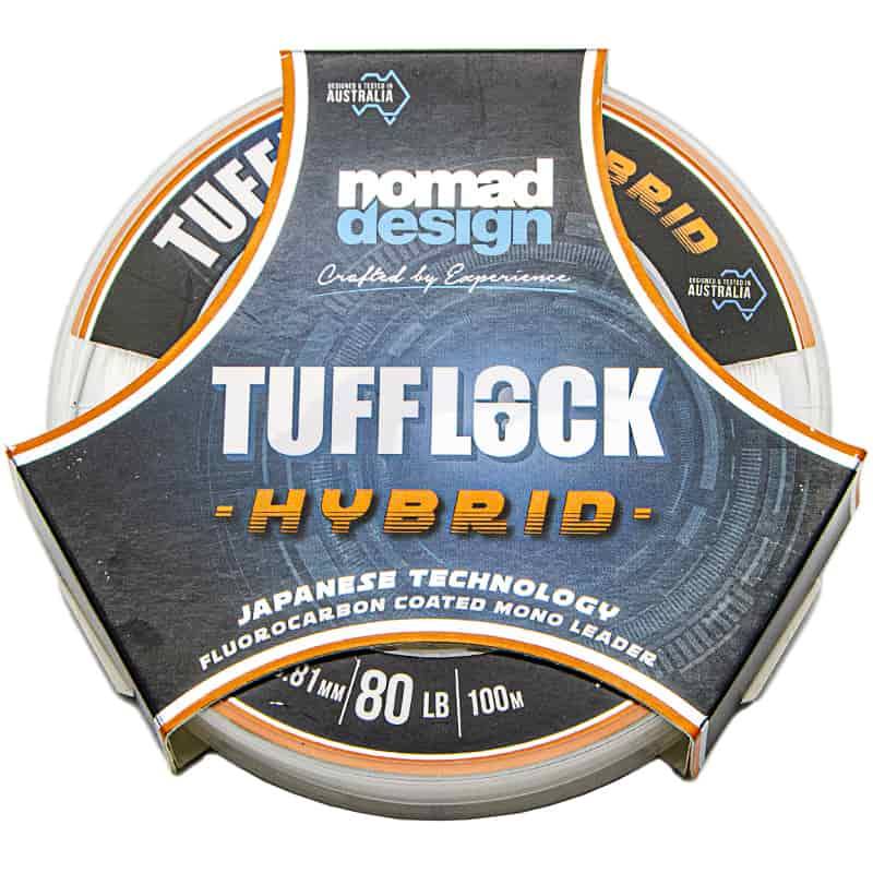 Nomad Tufflock Hybrid Fluorocarbon Coated Mono Leader - 80 LB Nomad Tufflock Hybrid Fluorocarbon Coated Mono Leader - 80 LB