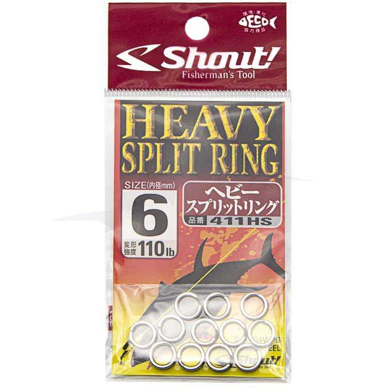 Anneaux brisés Shout Heavy Split Ring (411HS) - 6 Anneaux brisés Shout Heavy Split Ring (411HS) - 6