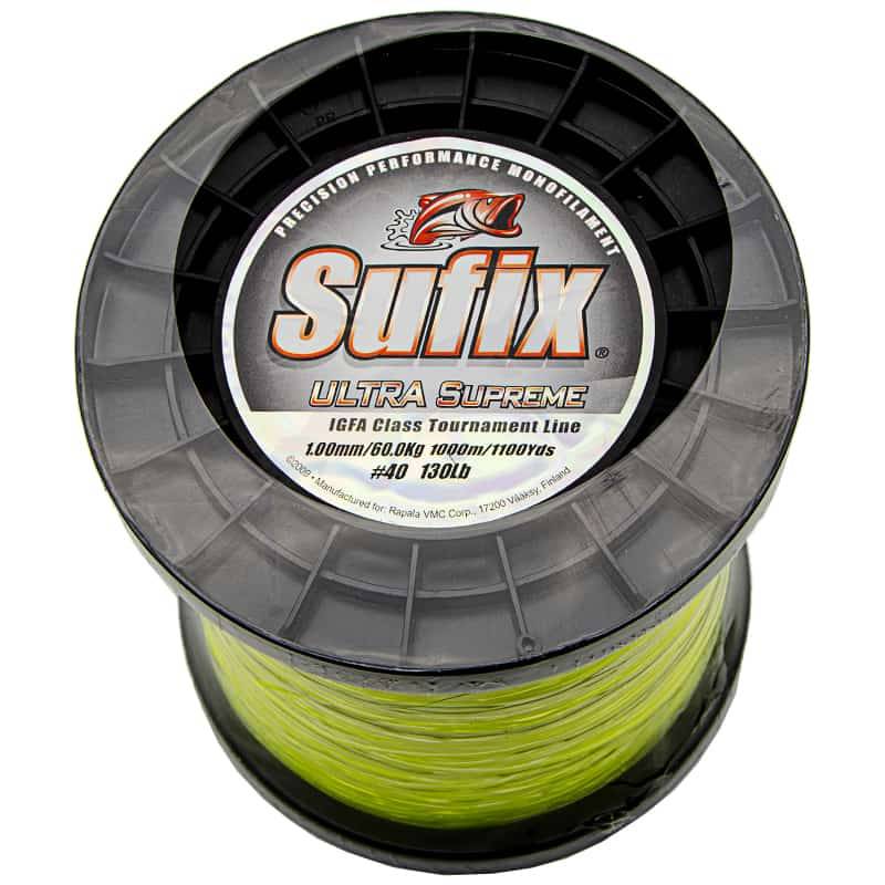 Sufix Nylon Ultra Supreme IGFA - Yellow - 130 lb Sufix Nylon Ultra Supreme IGFA - Yellow - 130 lb