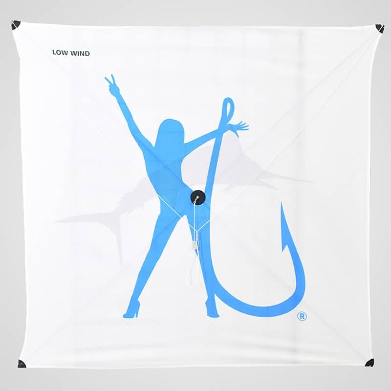 Hooker Electric White Anglers Kites - Low Wind Hooker Electric White Anglers Kites - Low Wind