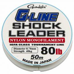 Gamakatsu G-Line Shock Leader - 80 LB