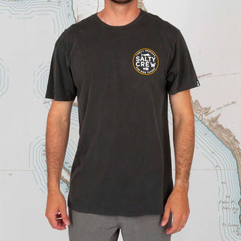 T-Shirt Noir Salty Crew First Mate Premium T-Shirt Noir Salty Crew First Mate Premium