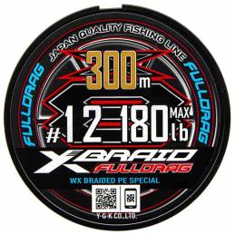 YGK X-Braid X002 Full Drag X8 180 LB