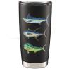 Pelagic Insulated Tumbler 20 Oz - Multi Fish back