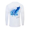 T-Shirt Bob Marlin Permormance Shirt Ocean Marlin white back