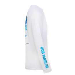 L-Shirt BobMarlin Permormance Shirt Ocean Marlin white side