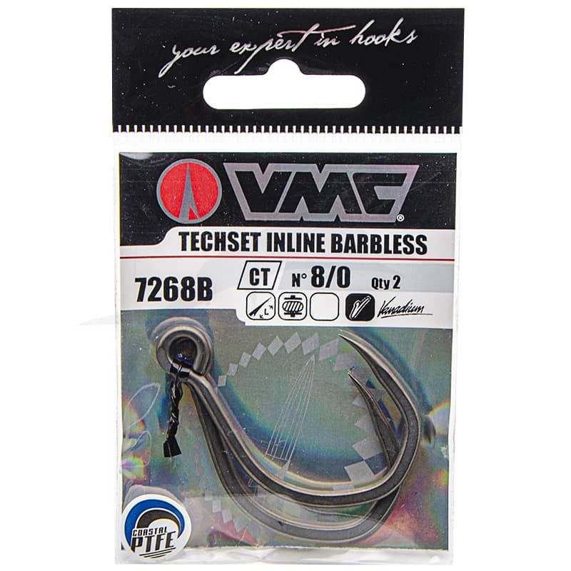 VMC 7268B Techset Inline Barbless size 8/0 VMC 7268B Techset Inline Barbless size 8/0