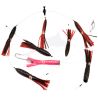 RnR Finney Bar 3 chaines (Spreader bar)-Noir/Rouge