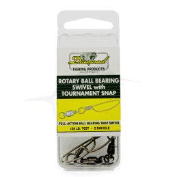 Rotary Ball Bearing Swivel with tournament Snap Diamond - 150 LB box