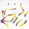 Leurre RnR Finney Bar 5 chaines (Spreader bar) - Arc-en-ciel