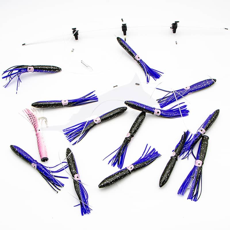 Leurre RnR Finney Bar 5 chaines (Spreader bar) - Violet / Noir Leurre RnR Finney Bar 5 chaines (Spreader bar) - Violet / Noir