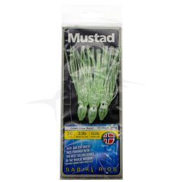 Mustad Squids Sabiki Rigs Green Glow