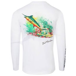 L-Shirt Bob Marlin Permormance Shirt Rasta Marlin - arriere