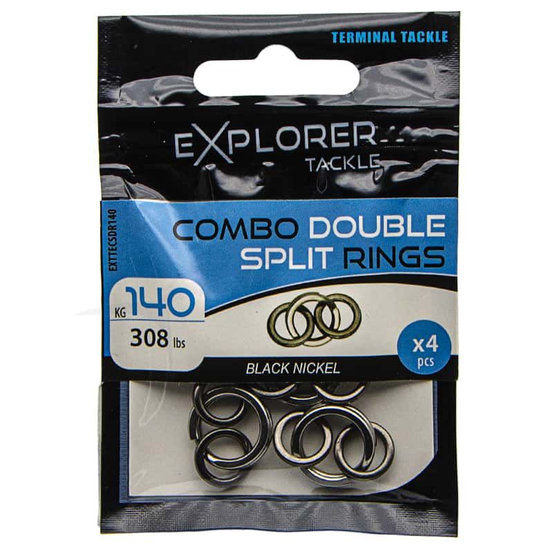 Combo Split Ring Explorer Tackle - Double - 140 kg Combo Split Ring Explorer Tackle - Double - 140 kg