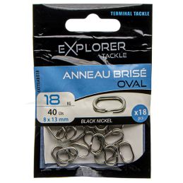 Explorer Tackle Split Ring Oval - 18 Kg