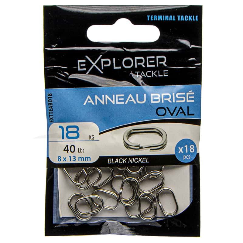 Anneaux Brisés ovales Explorer Tackle - 18 Kg Anneaux Brisés ovales Explorer Tackle - 18 Kg