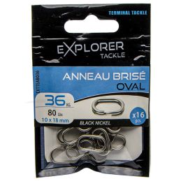 Explorer Tackle Split Ring Oval - 36 Kg
