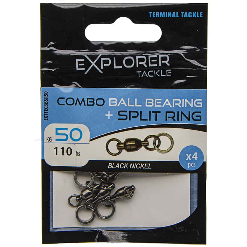 Explorer Tackle COMBO ball bearing + SPLIT RING - 50 Kg Explorer Tackle COMBO ball bearing + SPLIT RING - 50 Kg