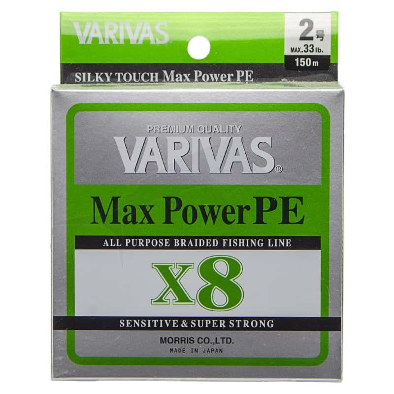 Varivas Max Power PE X8 Lime Green - 150m - 33 LB Varivas Max Power PE X8 Lime Green - 150m - 33 LB