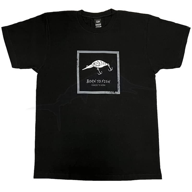 T-Shirt Daiwa Born to Fish - Noir