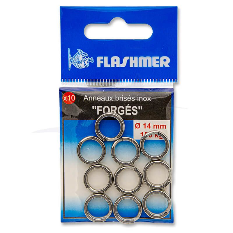 Anneaux brisés Inox Forgés Flashmer / 14mm Anneaux brisés Inox Forgés Flashmer / 14mm