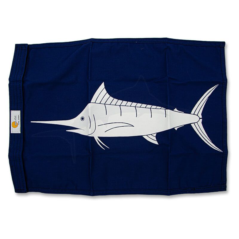 Drapeaux Poissons - Marlin Blanc Drapeaux Poissons - Marlin Blanc