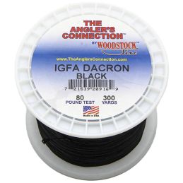 Woodstock Dacron IFGA Black 300 YDS - 130 LB