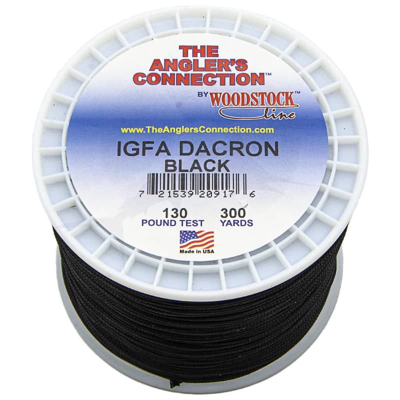 Woodstock Dacron IFGA Black 300 YDS - 130 LB Woodstock Dacron IFGA Black 300 YDS - 130 LB