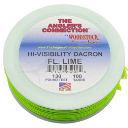Woodstock Dacron Hi-Visibility 100 YDS fluo - vert