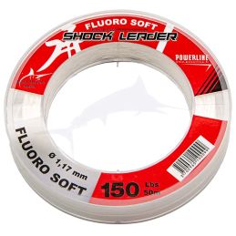 Powerline Shock Leader Fluoro Soft 150 LB