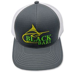 Casquette Black Bart Logo Marlin - Gris Blanc