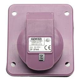 Gewiss Socle Prise de Courant à Encastrer à 10°