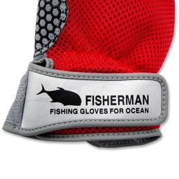 Gants Fisherman High Grip - Rouge