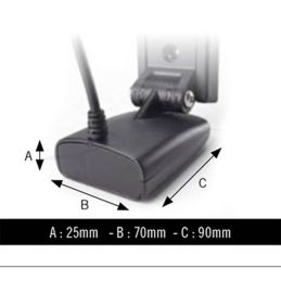 Humminbird Sonde Tableau arrière 50/200KHz avec température dimensions