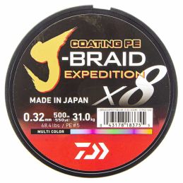 Daiwa J-Braid Exp X8 - 500m - Multicolor - 68,4 Lb
